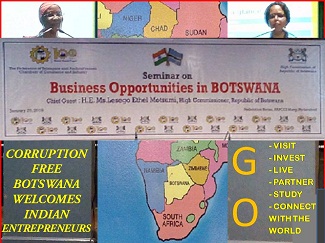 INDIAN ENTREPRENEURS GET RED CARPET WELCOME FROM BOTSWANA