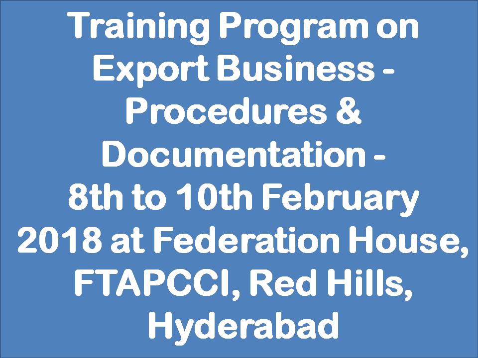 OPPORTUNITY TO UNDERSTAND EXIM BIZ