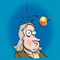 Newton never ate the apple alone but grabbed the knowledge